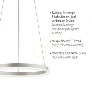 RITUS taklampa 15393-95 Silver 1xLED small 3