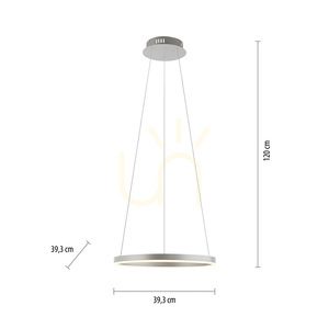 RITUS taklampa 15393-95 Silver 1xLED small 7