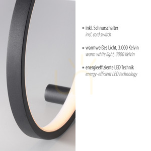 MINI RITUS Bordslampa 15395-18 Svart 1xLED small 3