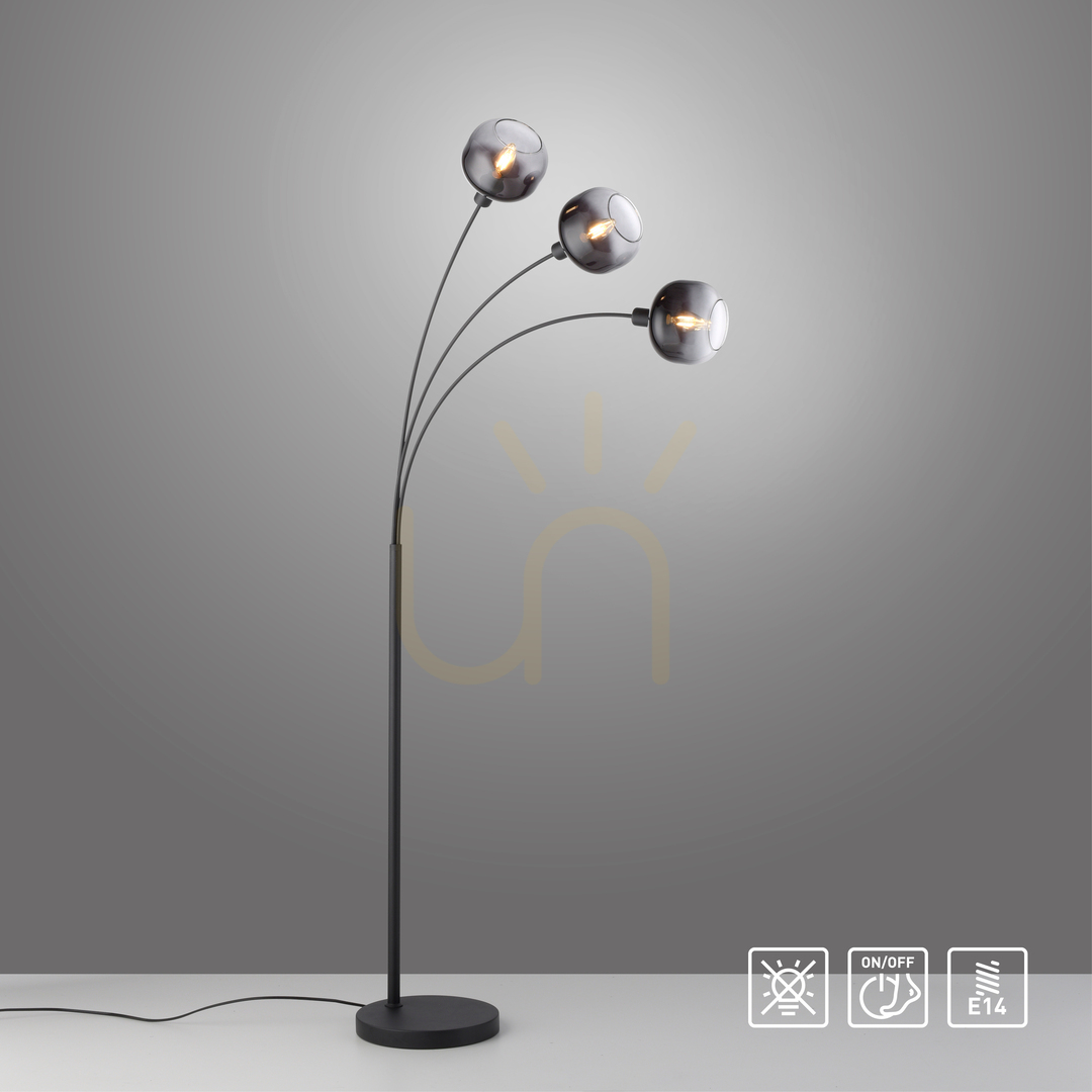 Utsikt ZEA Golvlampa 15422-18 Svart 3xE14 ZEA Golvlampa 15422-18 Svart 3xE14