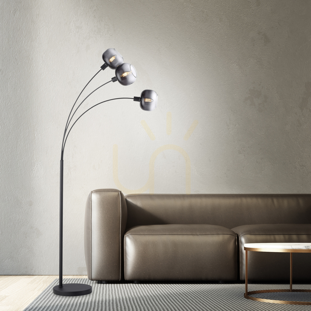 Förhandsvisning ZEA Golvlampa 15422-18 Svart 3xE14 ZEA Golvlampa 15422-18 Svart 3xE14