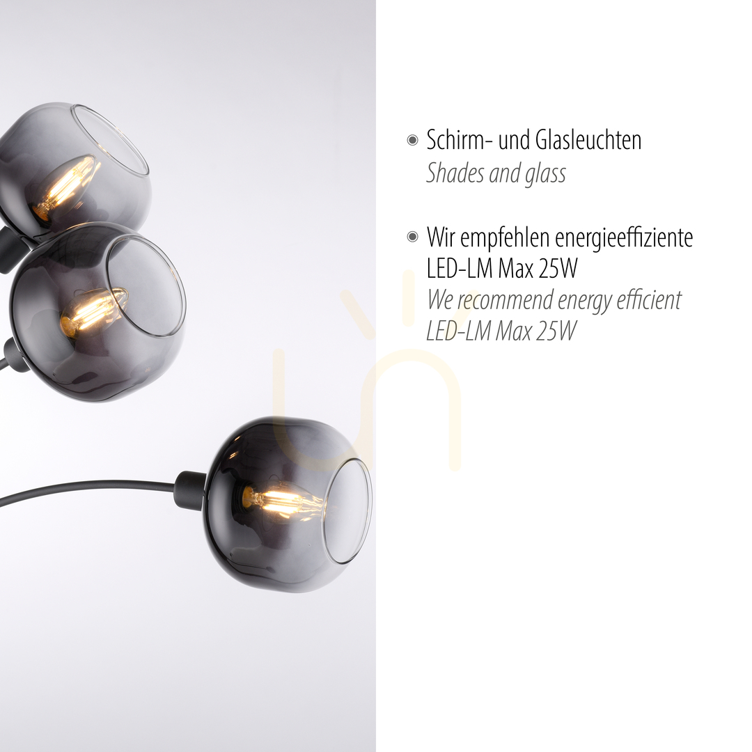 Display ZEA Golvlampa 15422-18 Svart 3xE14 ZEA Golvlampa 15422-18 Svart 3xE14
