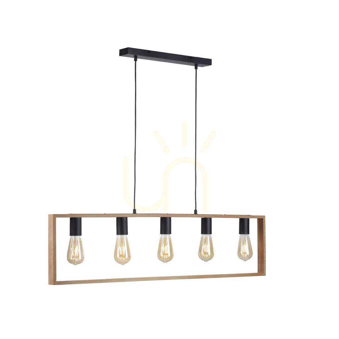 Förhandsvisning FRANKY Taklampa 15653-18 Svart 5xE27 FRANKY Taklampa 15653-18 Svart 5xE27