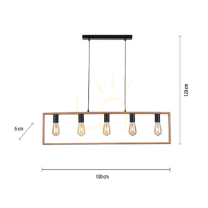 FRANKY Taklampa 15653-18 Svart 5xE27 8 FRANKY Taklampa 15653-18 Svart 5xE27 small 8