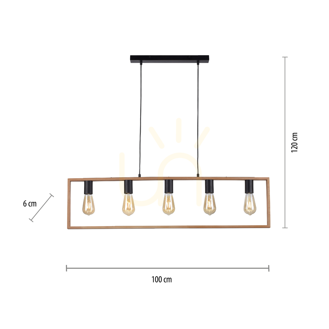 Display FRANKY Taklampa 15653-18 Svart 5xE27 FRANKY Taklampa 15653-18 Svart 5xE27