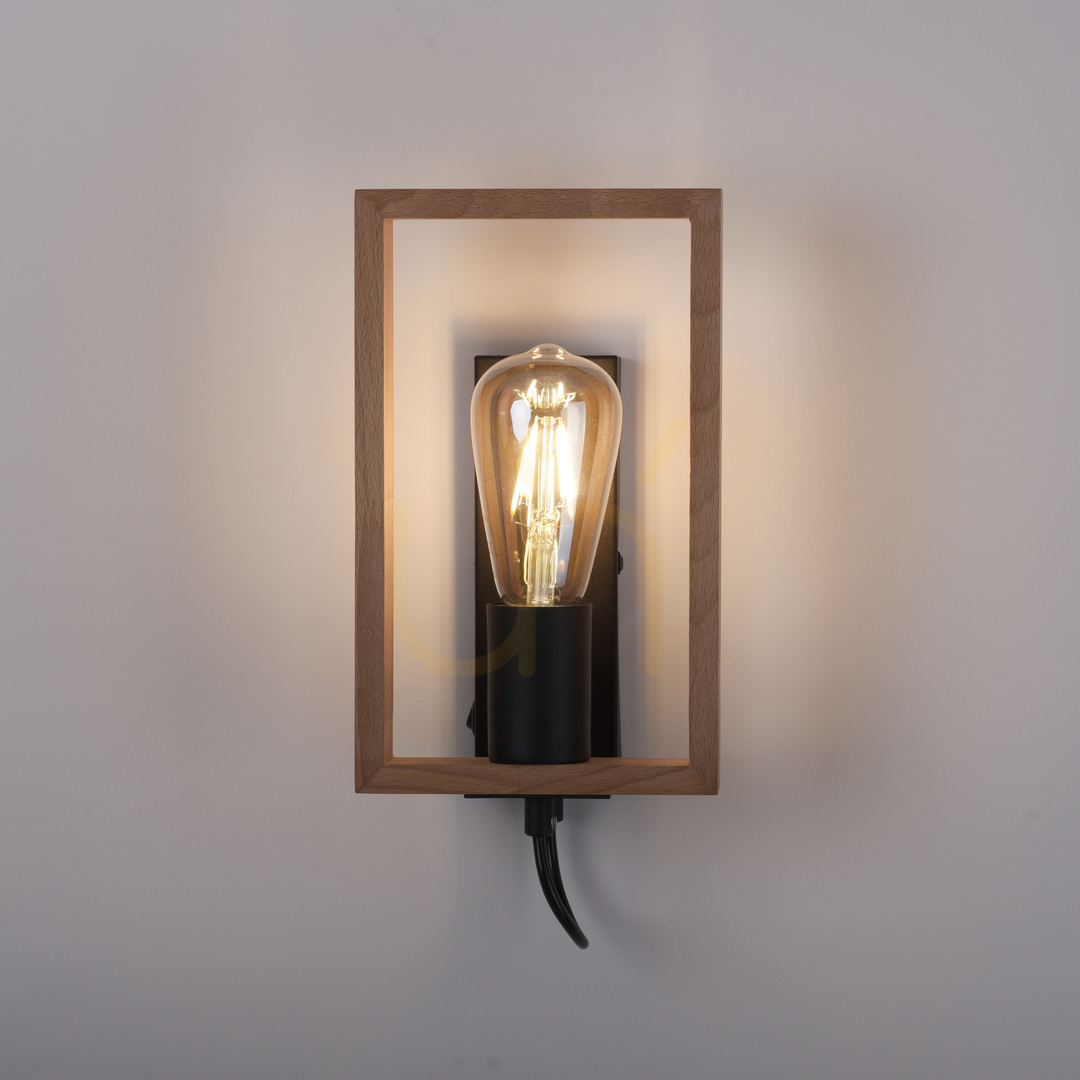Kontrollera FRANKY vägglampa 15654-18 Svart 1xE27 FRANKY vägglampa 15654-18 Svart 1xE27