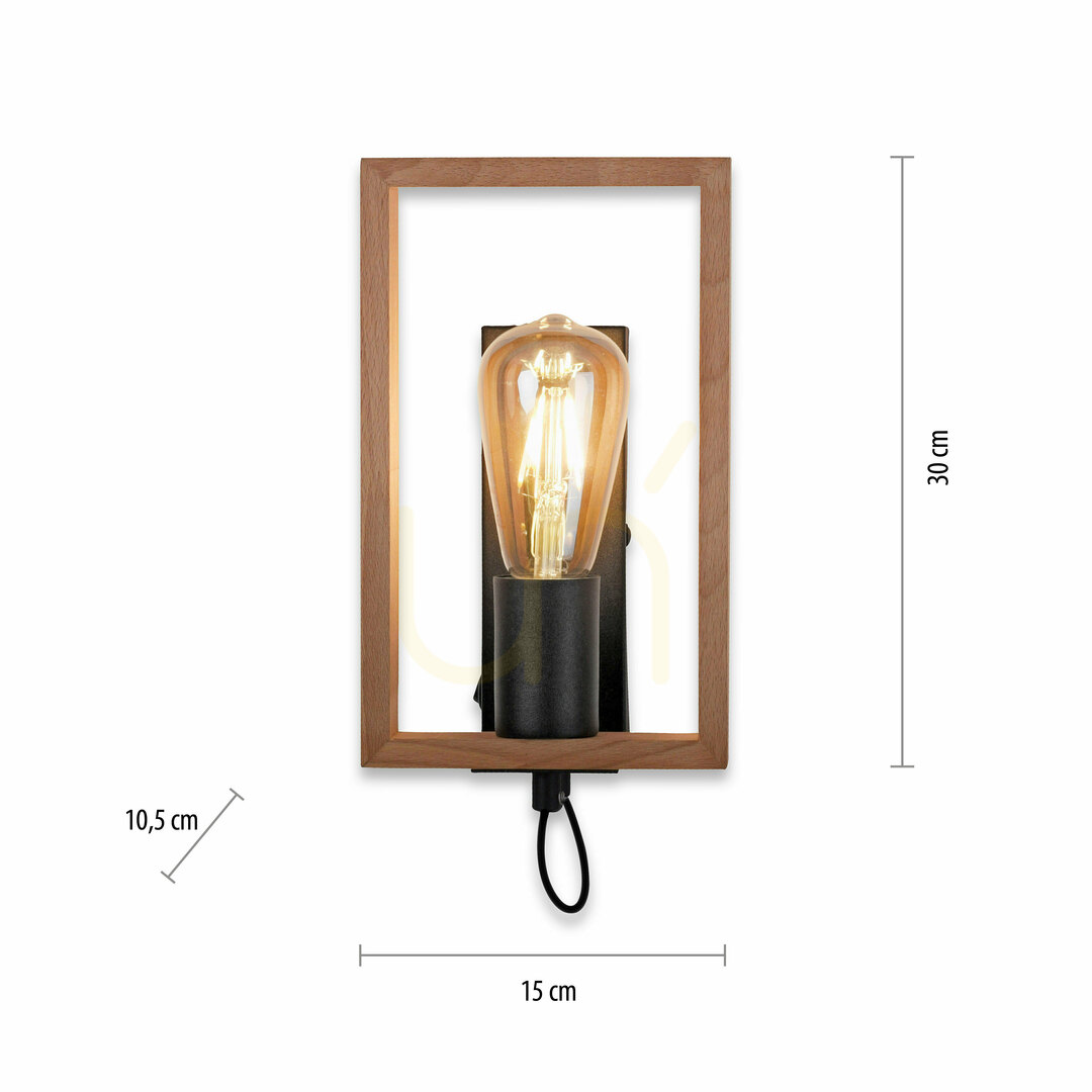 Förhandsvisning FRANKY vägglampa 15654-18 Svart 1xE27 FRANKY vägglampa 15654-18 Svart 1xE27