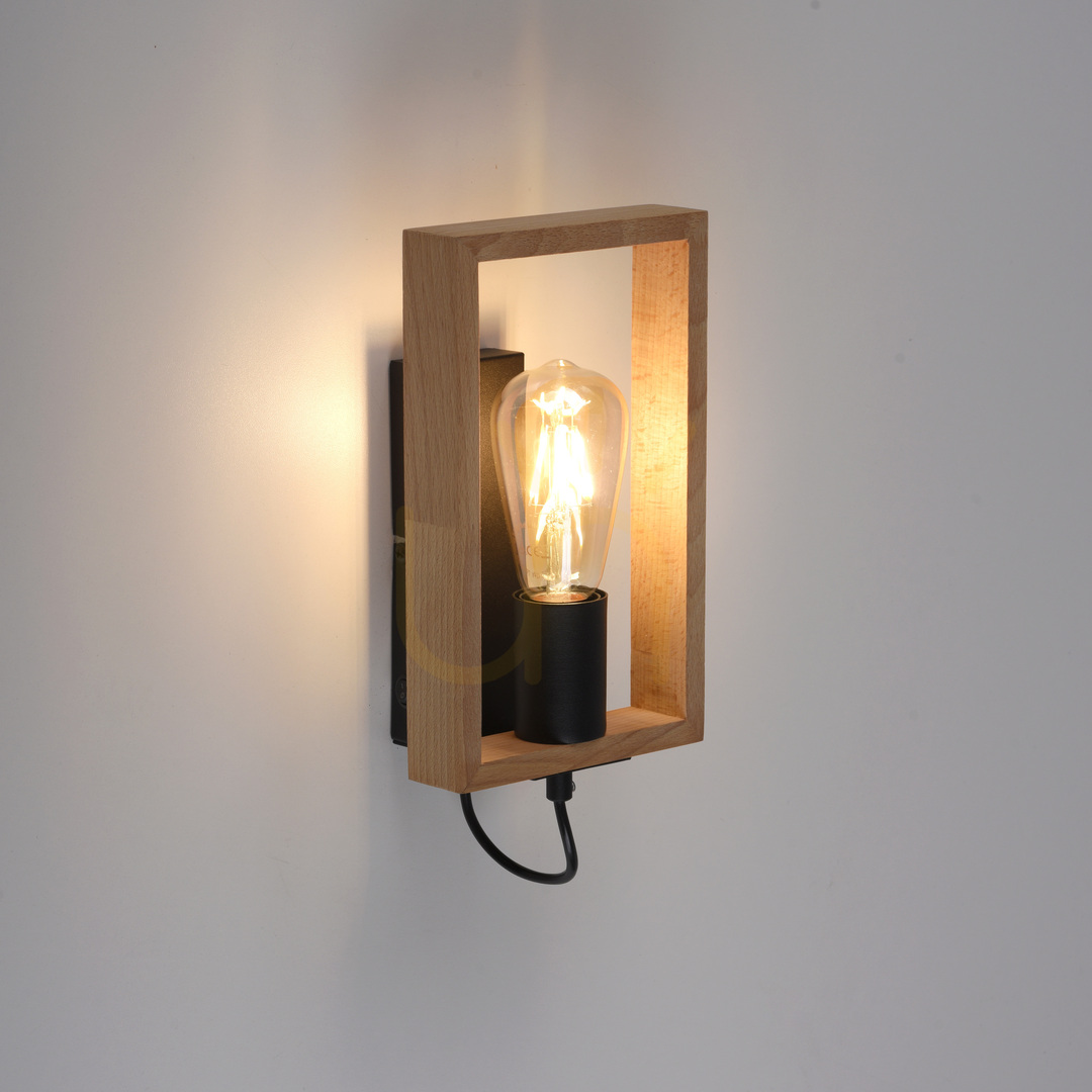 Display FRANKY vägglampa 15654-18 Svart 1xE27 FRANKY vägglampa 15654-18 Svart 1xE27