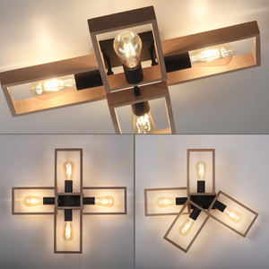 Plafond FRANKY 15656-18 Svart 4xE27 small 13