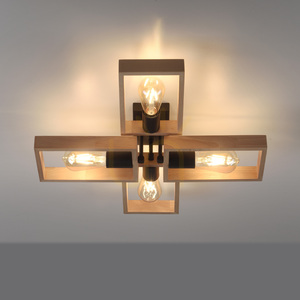 Plafond FRANKY 15656-18 Svart 4xE27 small 4