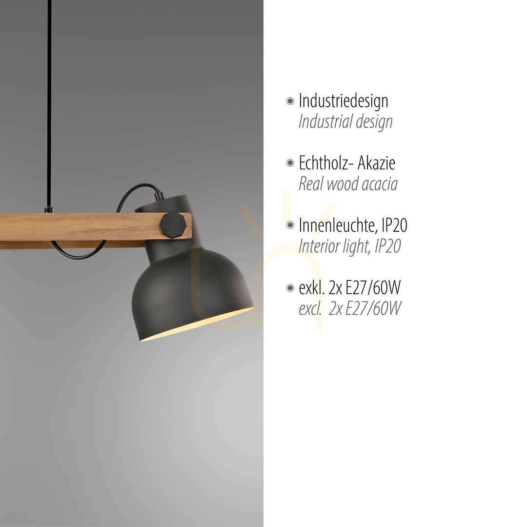 Display CUP 2.0 Taklampa 15742-18 Svart 2xE27 CUP 2.0 Taklampa 15742-18 Svart 2xE27