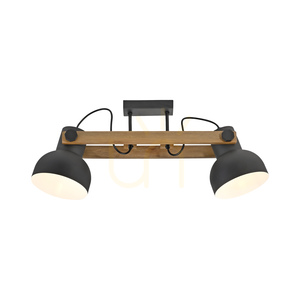 Plafond CUP 2.0 15744-18 Svart 2xE27 small 1
