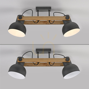 Plafond CUP 2.0 15744-18 Svart 2xE27 small 12