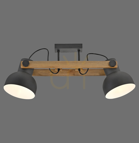 Kontrollera Plafond CUP 2.0 15744-18 Svart 2xE27