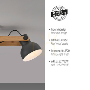 Plafond CUP 2,0 15745-18 Svart 3xE27 4 Plafond CUP 2,0 15745-18 Svart 3xE27 small 4