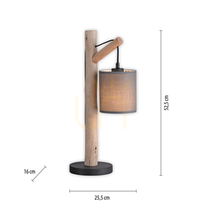 GRÖN TRIB Bordslampa 15784-29 Trä 1xE27 7 GRÖN TRIB Bordslampa 15784-29 Trä 1xE27 small 7