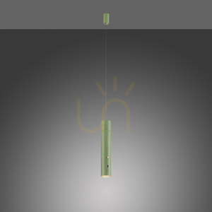 ATTACH Pendellampa 18281-43 Grön 1xLED small 5