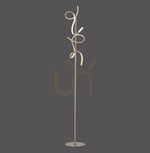 CURLS 19031-60 Mässing 2xLED Golvlampa 0 CURLS 19031-60 Mässing 2xLED Golvlampa small 0