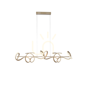 CURLS 19033-60 4xLED pendellampa i mässing 12 CURLS 19033-60 4xLED pendellampa i mässing small 12