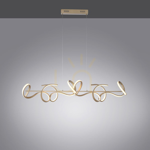 CURLS 19033-60 4xLED pendellampa i mässing 4 CURLS 19033-60 4xLED pendellampa i mässing small 4