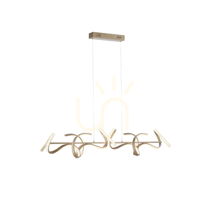 CURLS 19033-60 4xLED pendellampa i mässing 6 CURLS 19033-60 4xLED pendellampa i mässing small 6