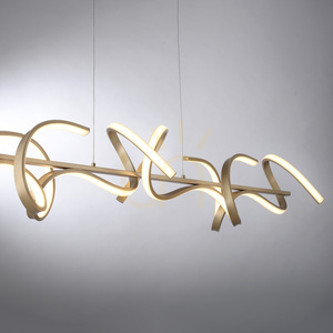 CURLS 19033-60 4xLED pendellampa i mässing 8 CURLS 19033-60 4xLED pendellampa i mässing small 8