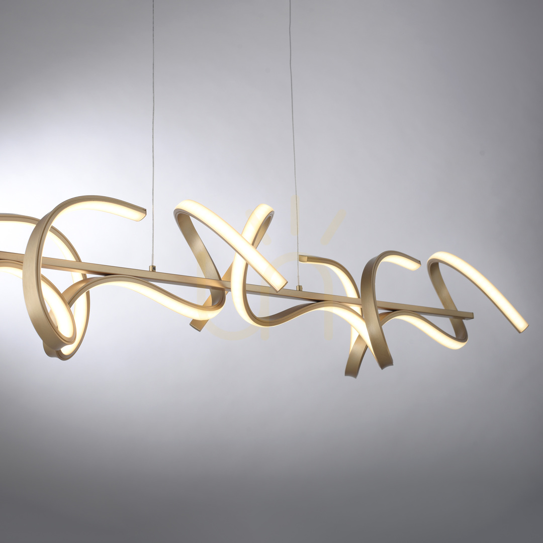 Display CURLS 19033-60 4xLED pendellampa i mässing CURLS 19033-60 4xLED pendellampa i mässing