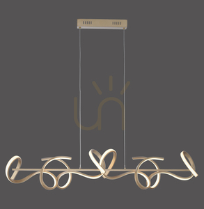 CURLS 19033-60 4xLED pendellampa i mässing 0 CURLS 19033-60 4xLED pendellampa i mässing small 0