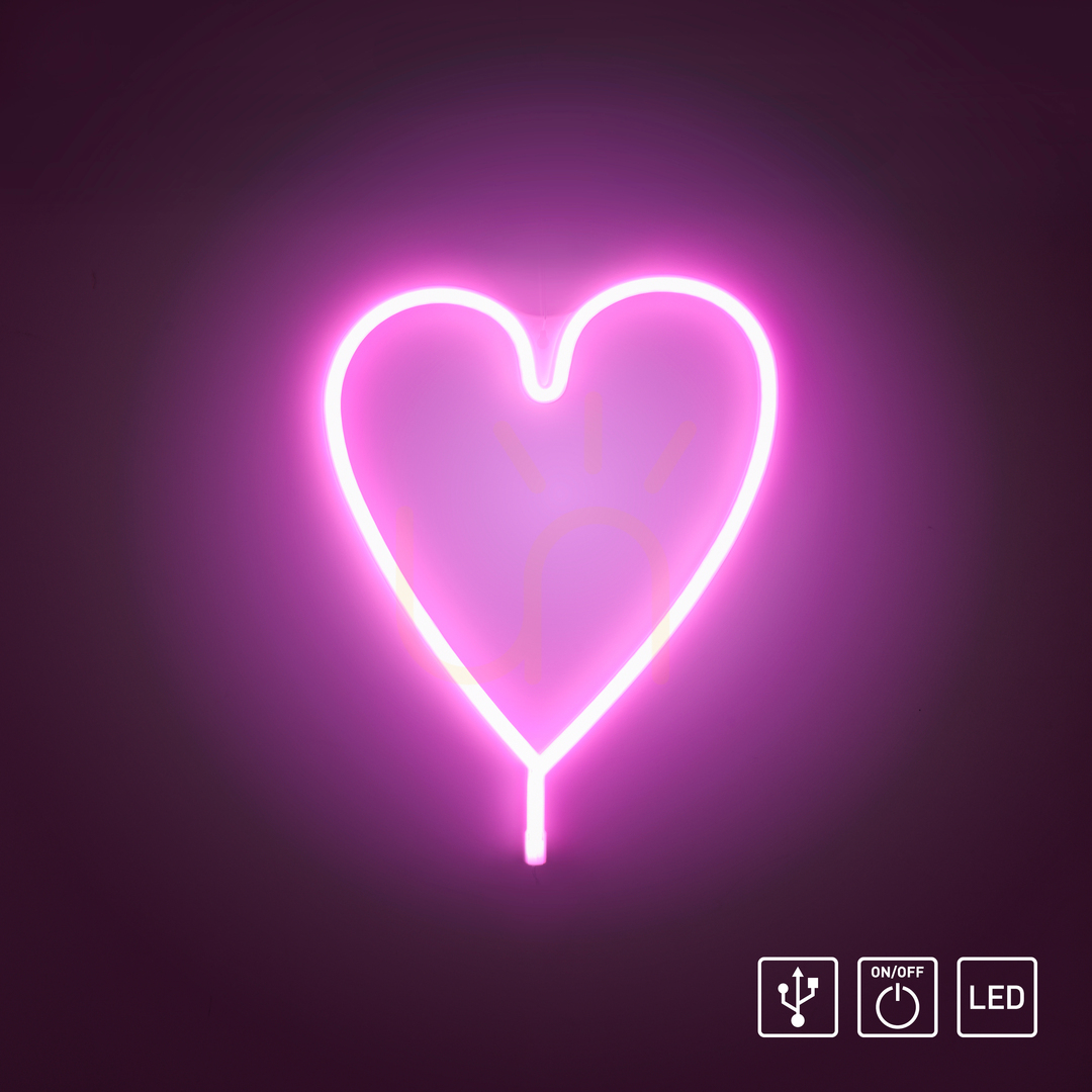 Visa NEON-HERZ vägglampa 85020-87 Rosa 1xLED NEON-HERZ vägglampa 85020-87 Rosa 1xLED