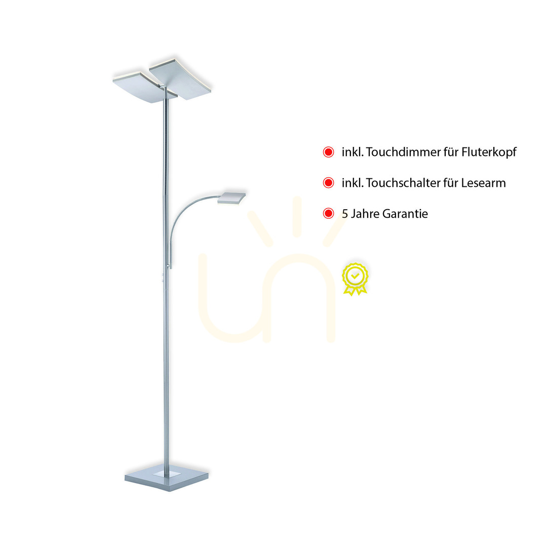 Display RUBEN Golvlampa 11725-55 Silver 2xLED RUBEN Golvlampa 11725-55 Silver 2xLED