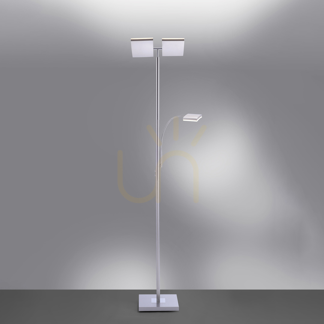 Visa RUBEN Golvlampa 11725-55 Silver 2xLED RUBEN Golvlampa 11725-55 Silver 2xLED