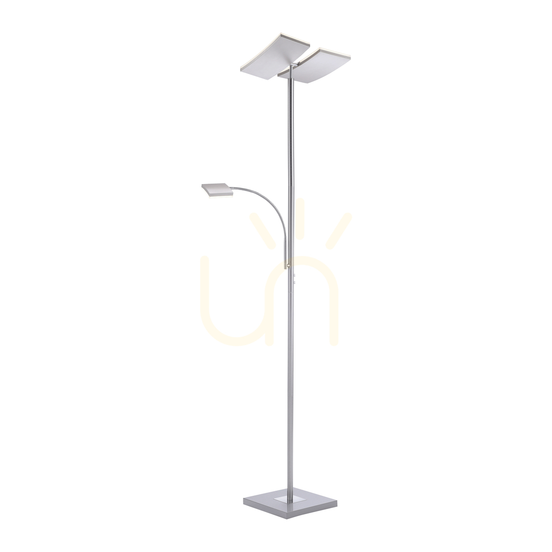 Utsikt RUBEN Golvlampa 11725-55 Silver 2xLED RUBEN Golvlampa 11725-55 Silver 2xLED