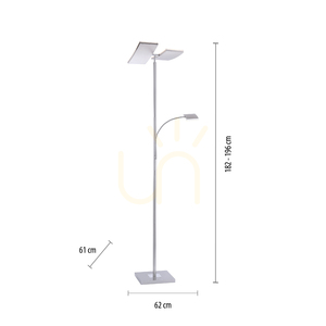 RUBEN Golvlampa 11725-55 Silver 2xLED 7 RUBEN Golvlampa 11725-55 Silver 2xLED small 7