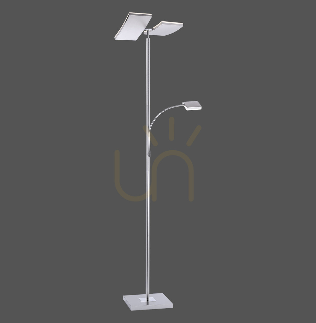 Kontrollera RUBEN Golvlampa 11725-55 Silver 2xLED RUBEN Golvlampa 11725-55 Silver 2xLED