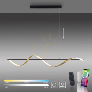 Q-SWING Taklampa 2385-13 Mässing 1xLED small 11