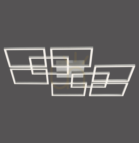 Kontrollera Plafond Q-INIGO 6015-55 Silver 8xLED