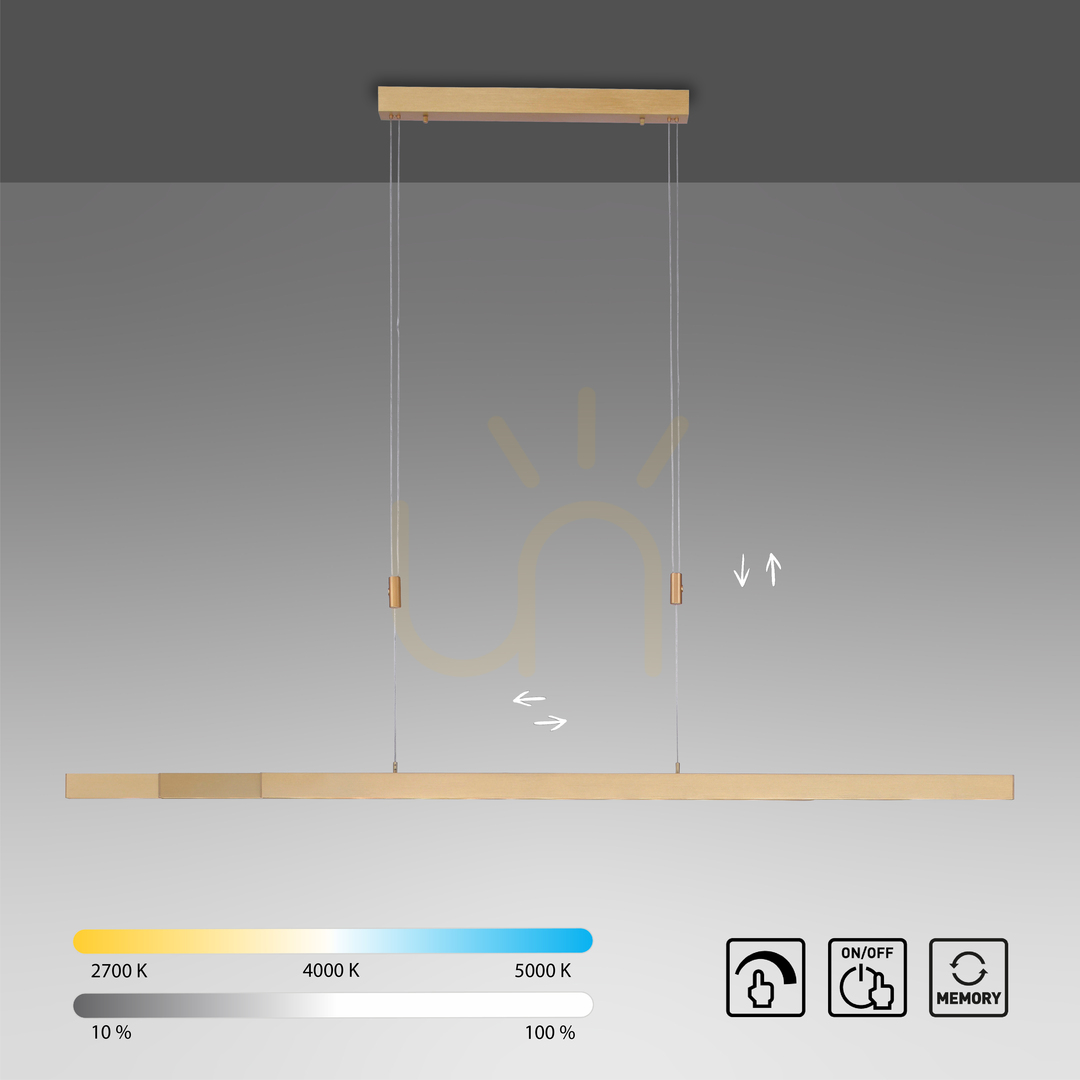 Display ADRIANA Pendellampa 2568-60 Brun 3xLED ADRIANA Pendellampa 2568-60 Brun 3xLED