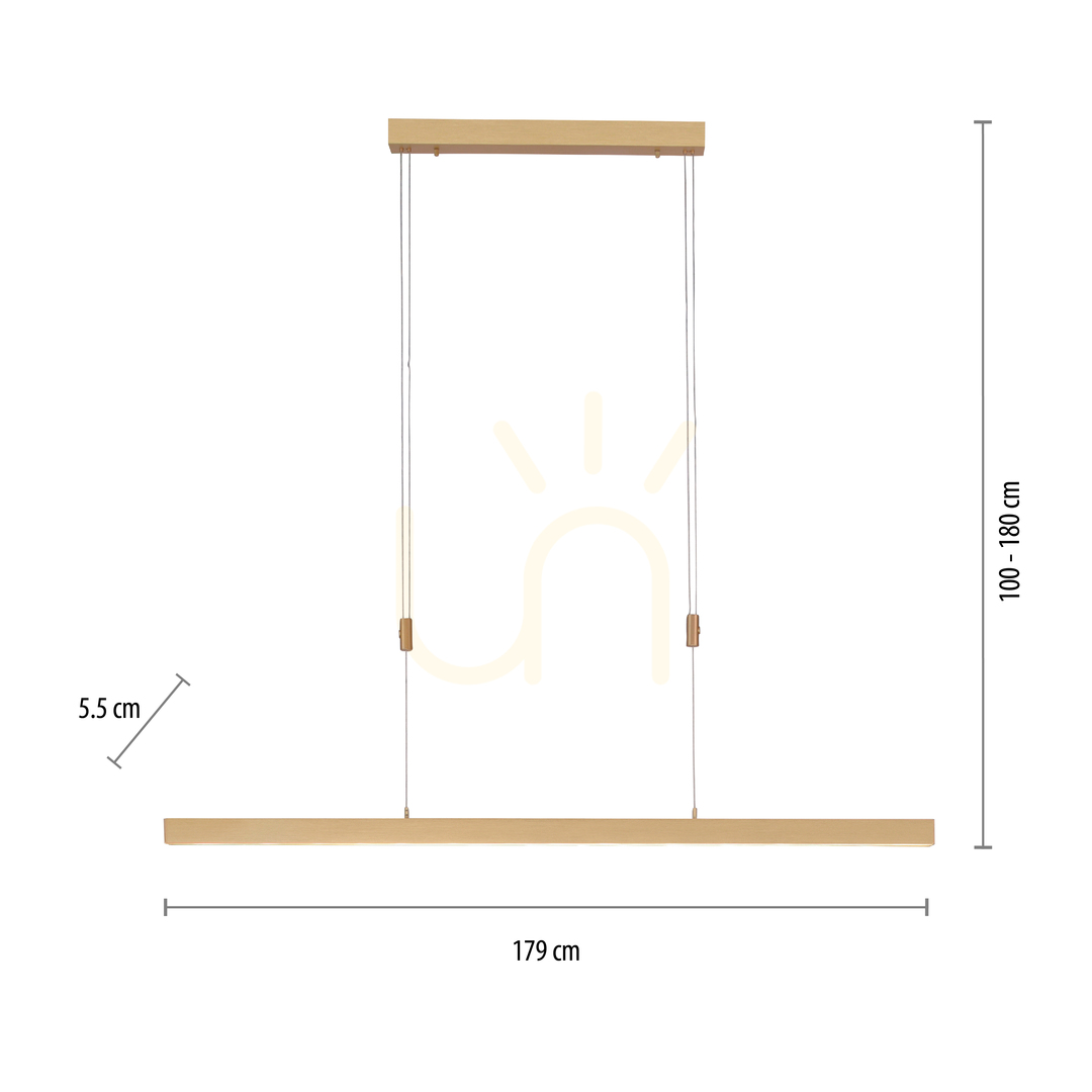 Display ADRIANA Pendellampa 2568-60 Brun 3xLED ADRIANA Pendellampa 2568-60 Brun 3xLED