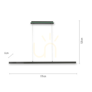 Q-ARIAN 2569-13 Antracit 4xLED taklampa small 7