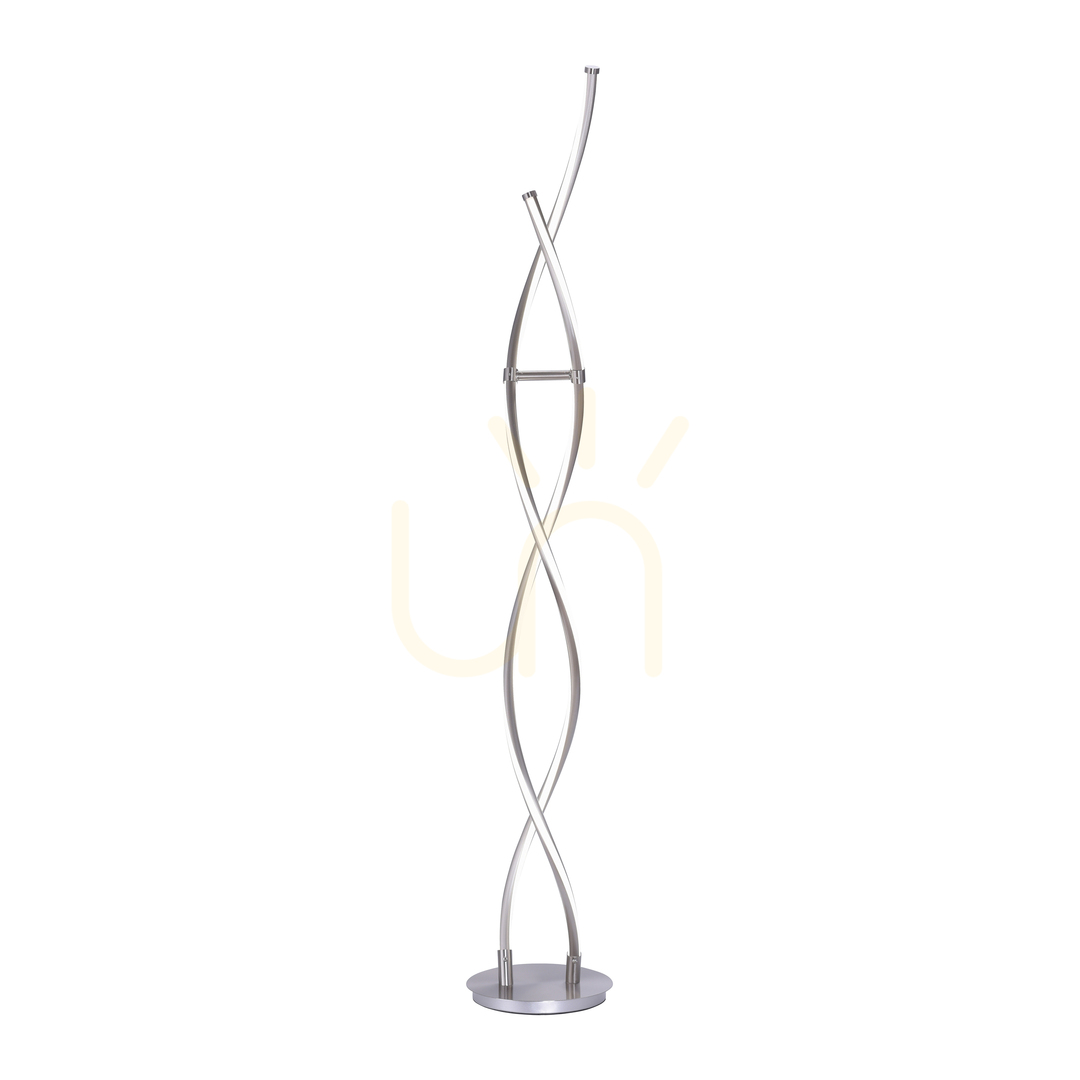 Kontrollera Q-MALINA Golvlampa 439-55 Silver 2xLED Q-MALINA Golvlampa 439-55 Silver 2xLED