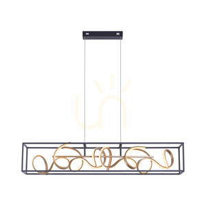 SELINA Pendellampa 2416-18 Svart 4xLED small 1