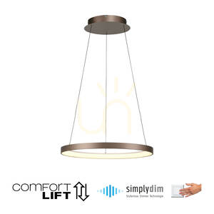 HOOP Taklampa 2851-36 Brons 1xLED small 1