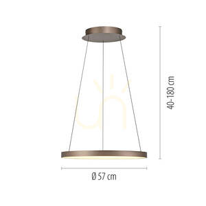 HOOP Taklampa 2851-36 Brons 1xLED small 8