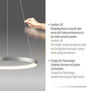 HOOP Taklampa 2851-95 Silver 1xLED small 3