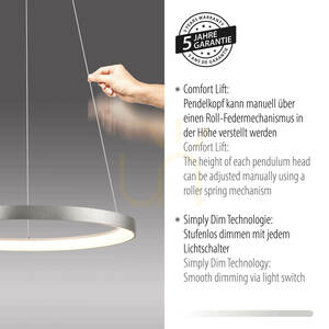 HOOP Taklampa 2851-95 Silver 1xLED small 4