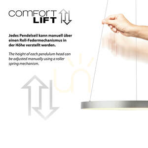 HOOP Taklampa 2851-95 Silver 1xLED small 6