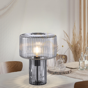 Zuma Line FUNGUS 4092-25 bordslampa i rökfärgat glas 1×E27 small 2
