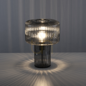 Zuma Line FUNGUS 4092-25 bordslampa i rökfärgat glas 1×E27 small 4