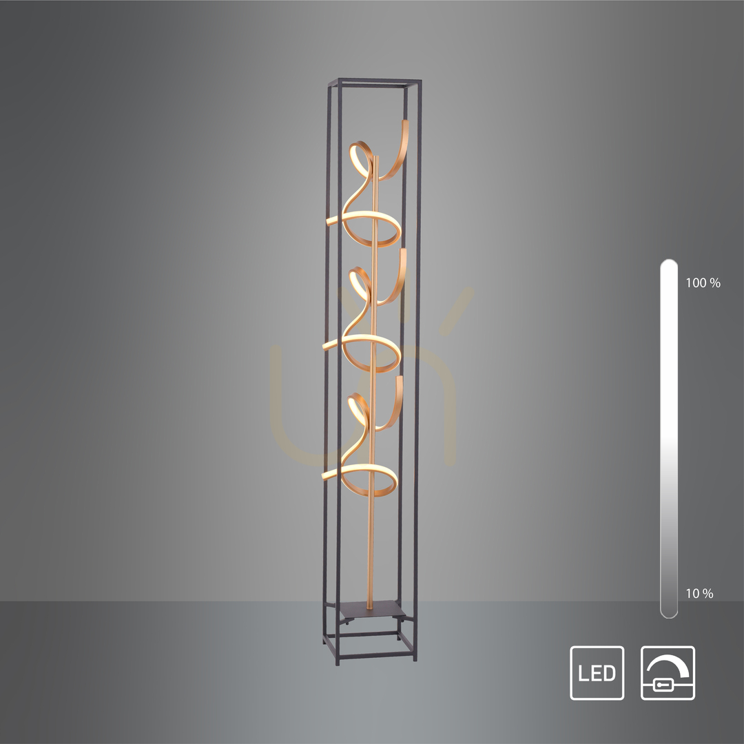 Display SELINA Golvlampa 415-18 Svart 3xLED SELINA Golvlampa 415-18 Svart 3xLED