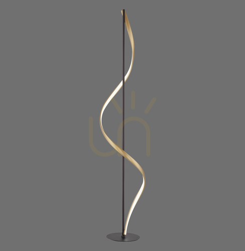 Kontrollera Q-SWING Golvlampa 438-13 Antracit 1xLED